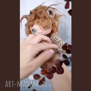 prezentacja wideo misiowata marcelina - lalka kolekcjonerska - figurka tekstylna ręcznie