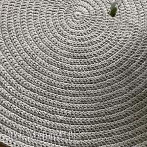 prezentacja wideo okrągły dywan ze sznurka bawełnianego 130 cm śr