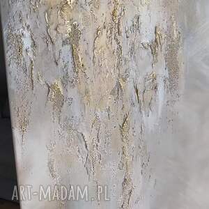 gold glamour - obraz ręcznie malowany 100x70 cm
