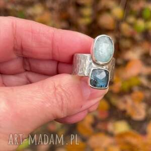 kyanit i spokój błękitu - srebrny pierścionek