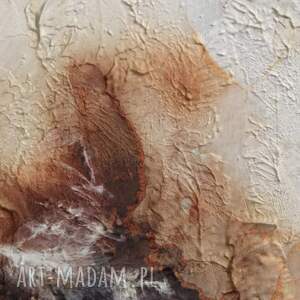moody brown - nastrojowy obraz abstrakcyjny w odcieniach beżu i brązu