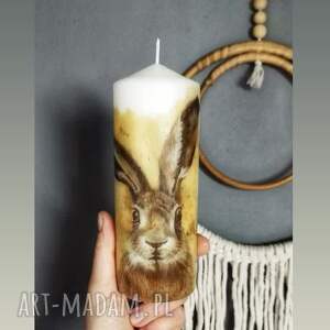 Prezent Świeca zając 18 cm, wielkanoc, dekoracja