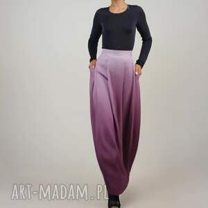 spódnica maxi z ozdobnymi kontrafałdami kieszeniami, prezent