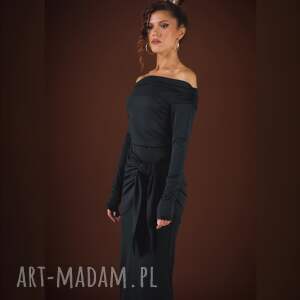 julietta black - bluzka z odsłoniętymi ramionami, elegancka, oryginalna