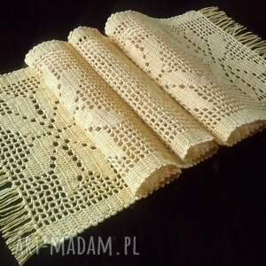 bieżnik słonecznożółty serwetka obrus podkładka