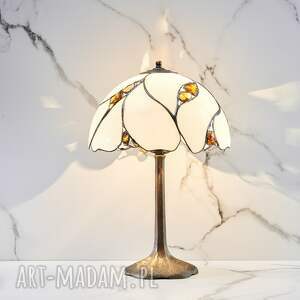 lampa na biurko z bursztynem bałtyckim 75g - prato, rzemiosło