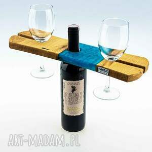 uchwyt na wino - standard, drewno żywica, upominek, prezent, elegancka dekoracja