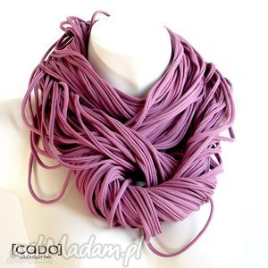 zamotka cado dzianinowy naszyjnik pudrowy róż - CADOaccessories dodatki