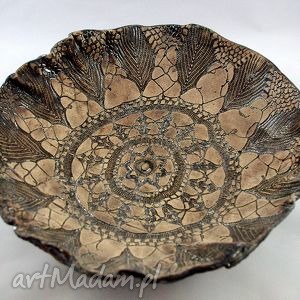 handmade ceramika patera retro