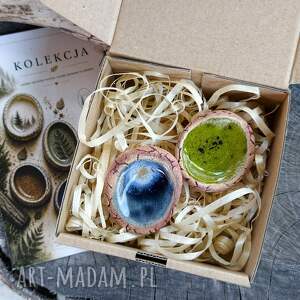 Ceramiczne kamienie spokoju handmade - Mech i Noc