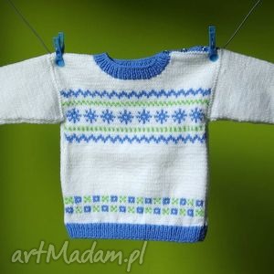 handmade sweterek "niebieska fantazja"