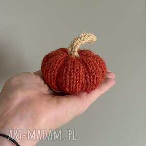 dynia ozdobna rozmiar s, kolor ciemnopomarańczowy - 1 szt drutach