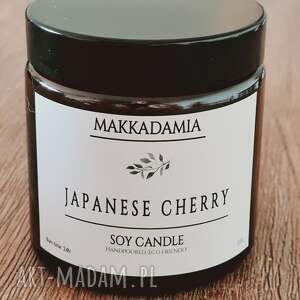 handmade świeczniki świeca roślinna japanes cherry