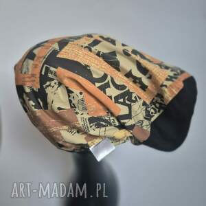 Czapka w komiksowe wzory na podszewce Smerfetka rozmiar