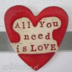 handmade magnesy magnes all you need is love