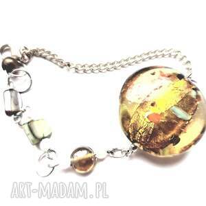 bransoletka uniwersalna ze szkłem weneckim box x1 czap, rub, et, boh