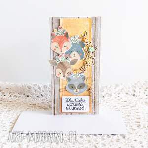 handmade scrapbooking kartki kartka dziecięca - dla ciebie wszystkiego najlepszego