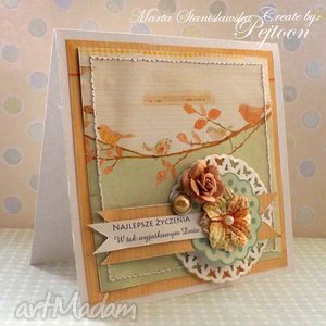 ręczne wykonanie scrapbooking kartki w tak wyjątkowym dniu