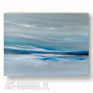 SREBRNE JEZIORO obraz akrylowy formatu 50/60 cm