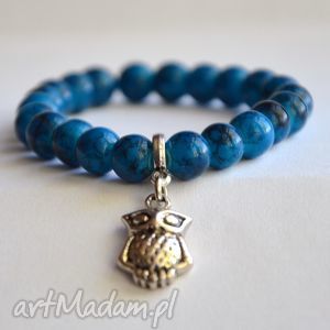 handmade bracelet by sis: sowa w mozaikowych koralach