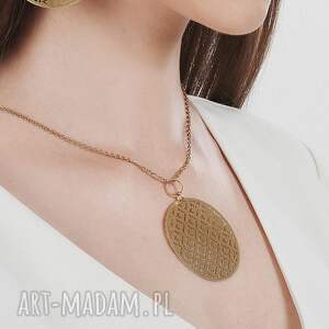 Naszyjnik z ażurowym wzorem Urania c987, ażurowy wisior