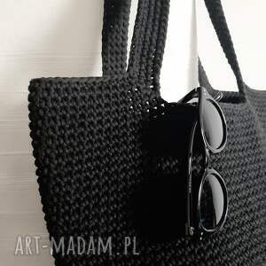 SZNURKOWA TORBA TYPU SHOPPER, ze sznurka