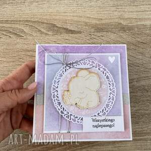 kartka na urodziny roczek babyshower, prezent, prezent dla dziewcynki