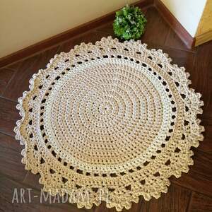 misz masz dorota dywan okrągły ze sznurka bawełnianego 80cm łazienki