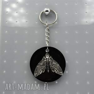 z brelok goth 001, brelok, gotyk, ćma, żywica