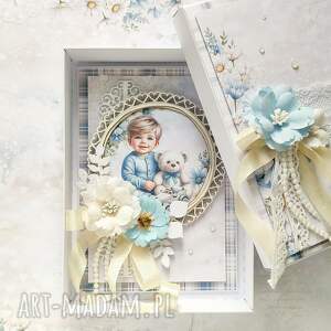 ręcznie zrobione scrapbooking kartki kartka w ozdobnym pudełku