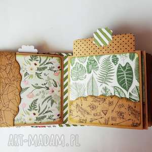 album hidden hinge scrapbooking - motyw roślinny hiddendinge craft