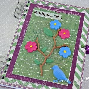 kolorowe życie - notatnik osobisty, pamiętnik scrapbooking, ptaki