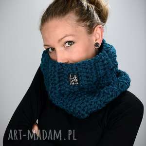 komin monolit 21 - morski, szal, szalik, tuba, ciepły, zimowy, prezent