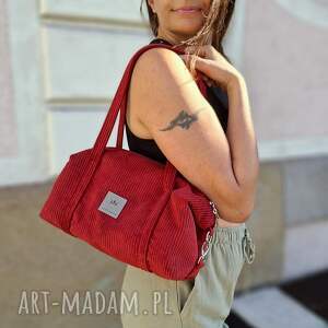 Sztruksowa na Chili, na ramię, torebka jamnik