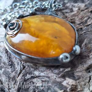 święta upominki Wisior z Naszyjnik z bursztynem