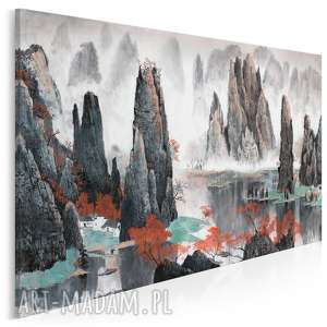 obraz na płótnie - pejzaż chiny góry tianzi 120x80 cm 55301 skały