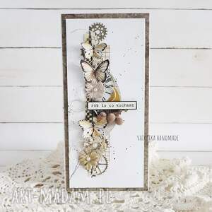 handmade scrapbooking kartki pozytywna kartka - brązowa #1, 823