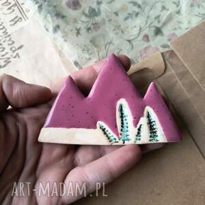 Różowe góry, ceramika, magnes