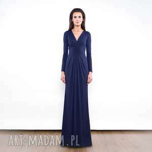 sukienki suknia pamela maxi - navy blue