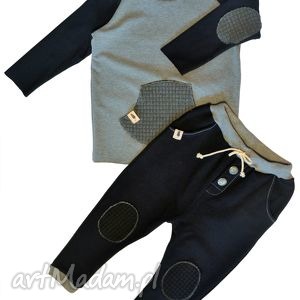 czarne spodnie typu jogger - Ubranka