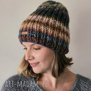 Prezent Czapka Cloud, duża, wełniana, nadrutach