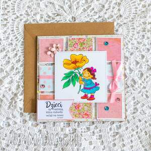 scrapbooking kartki kartka dla nauczycielki - dzieci są nadzieją, która rozkwita