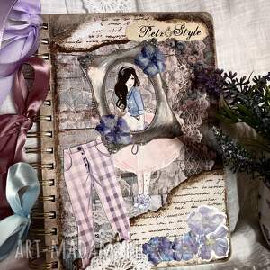 handmade pamiętnik notes prezent sekretnik scrapbooking