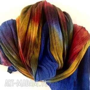 handmade szaliki wełniany szal "taniec kolorów"