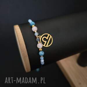 Bransoletka Zodiakalna Waga - wersja ze złotem