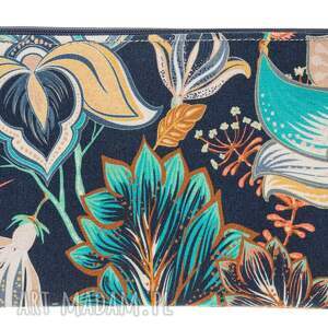 Kosmetyczka botanika, wodoodporna, na pędzle