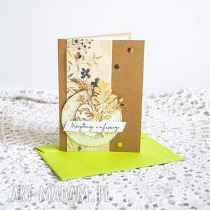 handmade scrapbooking kartki kartka klasyczna - wszystkiego najlepszego