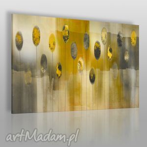 obraz na płótnie - abstrakcja żółty - VAKU DSGN dom obrazy