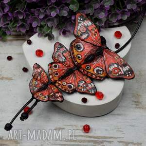 duży wisior motyle wisiorek z motylami, biżuteria