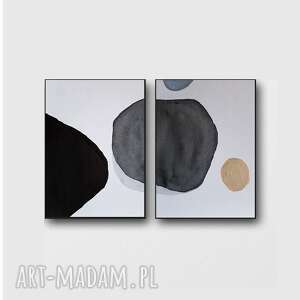 abstrakcja - dwie prace każda formatu 24/32 cm